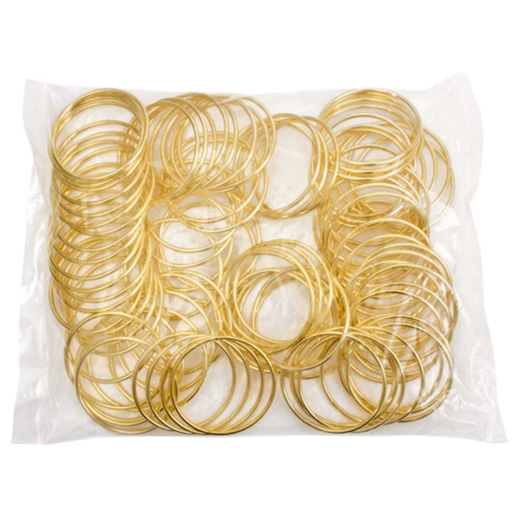Metal Rings Brass 2 inch (100pcs)