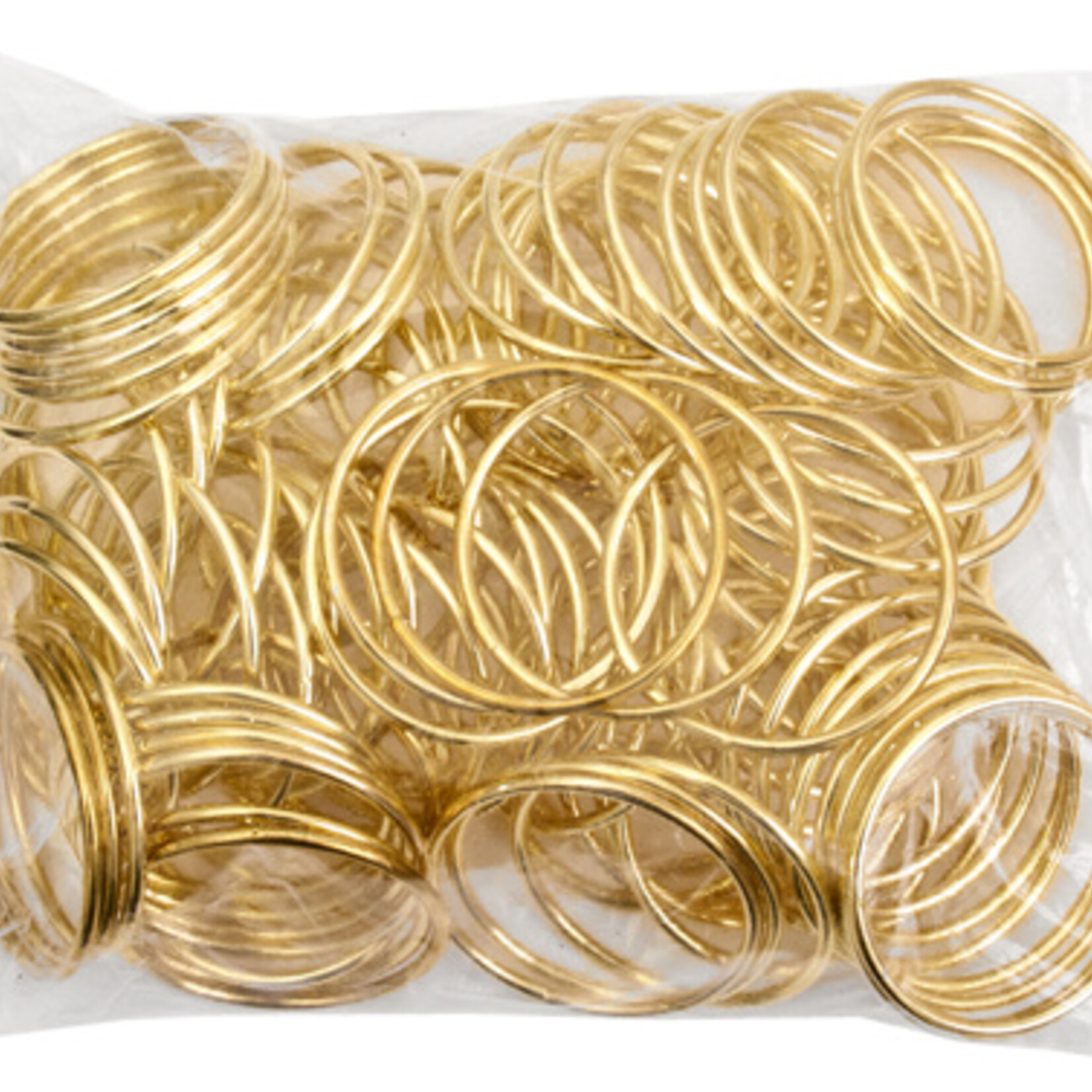 Metal Rings Brass 1.25 inch (100pcs)