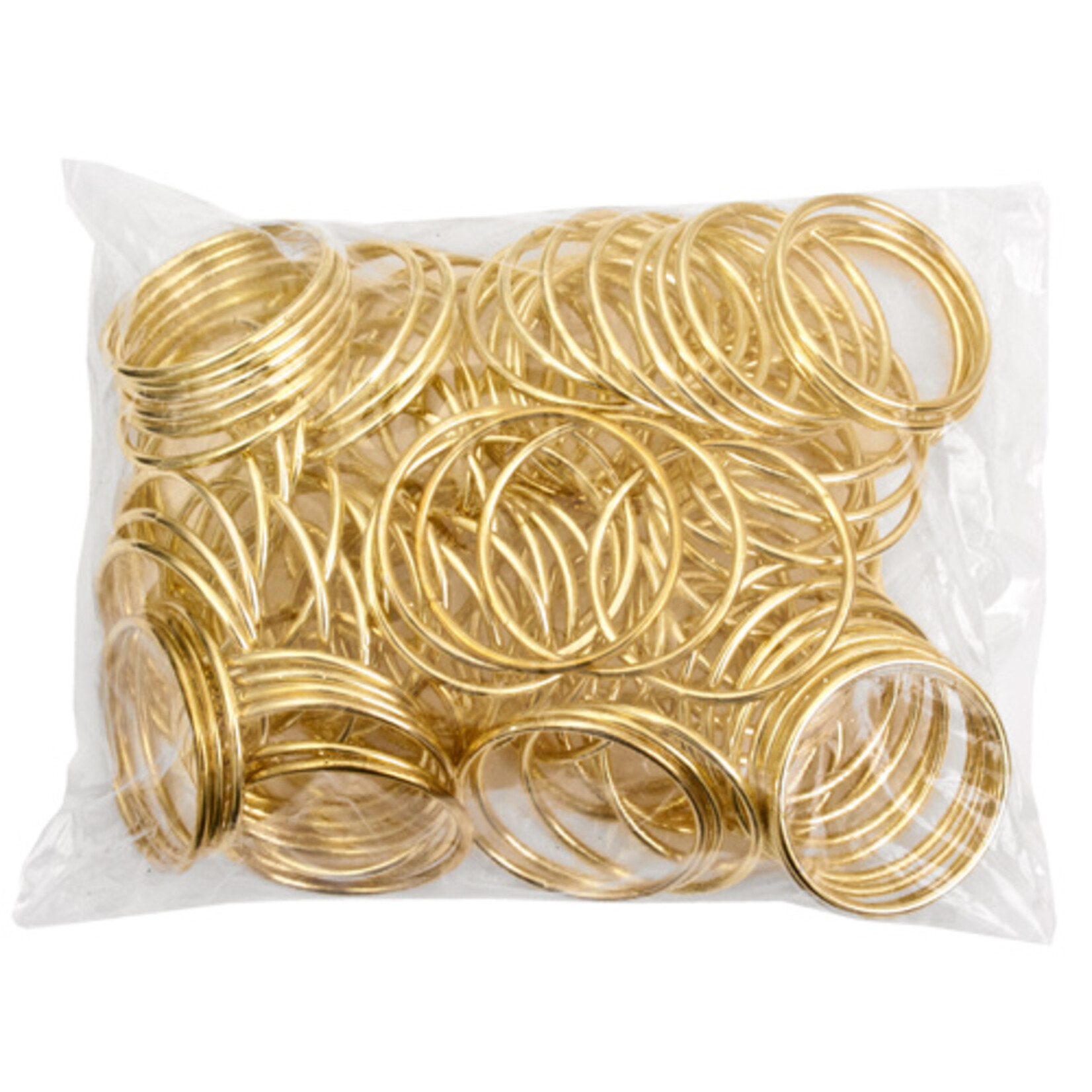 Metal Rings Brass 1.25 inch (100pcs)
