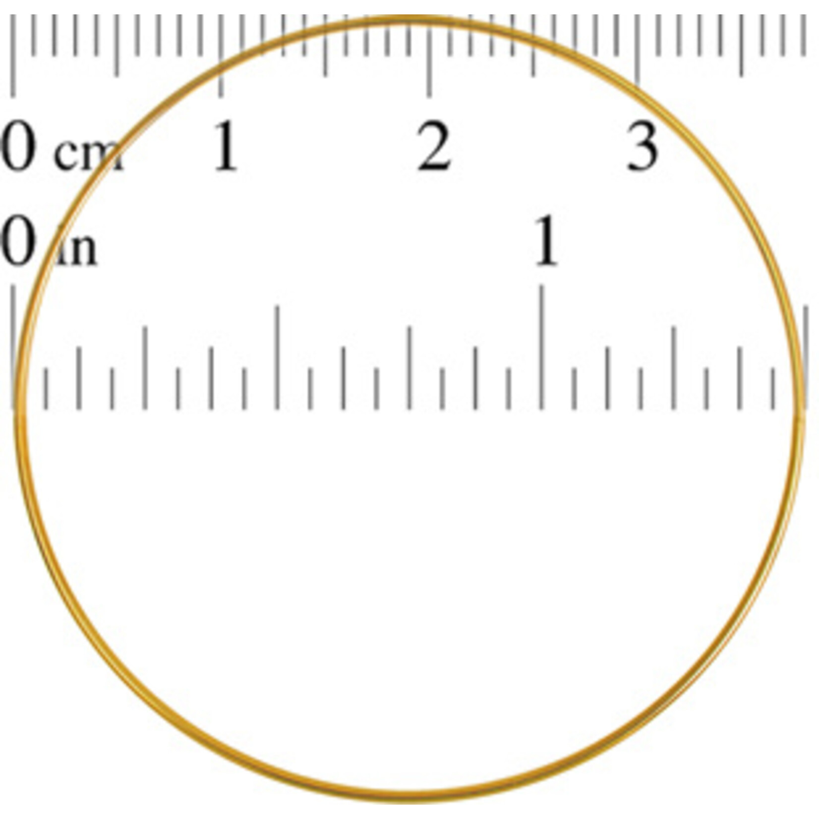 Metal Rings Brass 1.5 inch (100pcs)