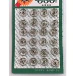 Brand Press Studs Snap Fasteners (24 Pieces / Card) Nickelled 7MM