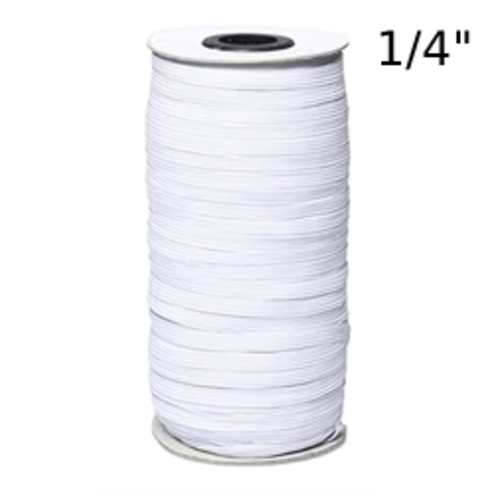 Elastic 1/4 Inch (6 mm) 144 Yards/Roll - White