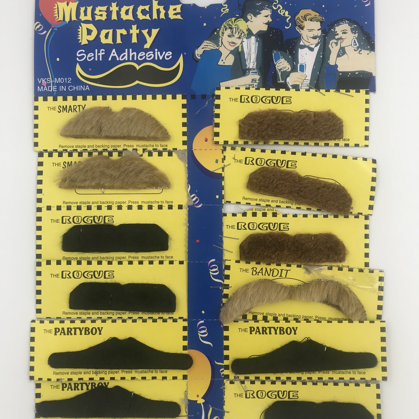 Mustaches (12 Pieces)