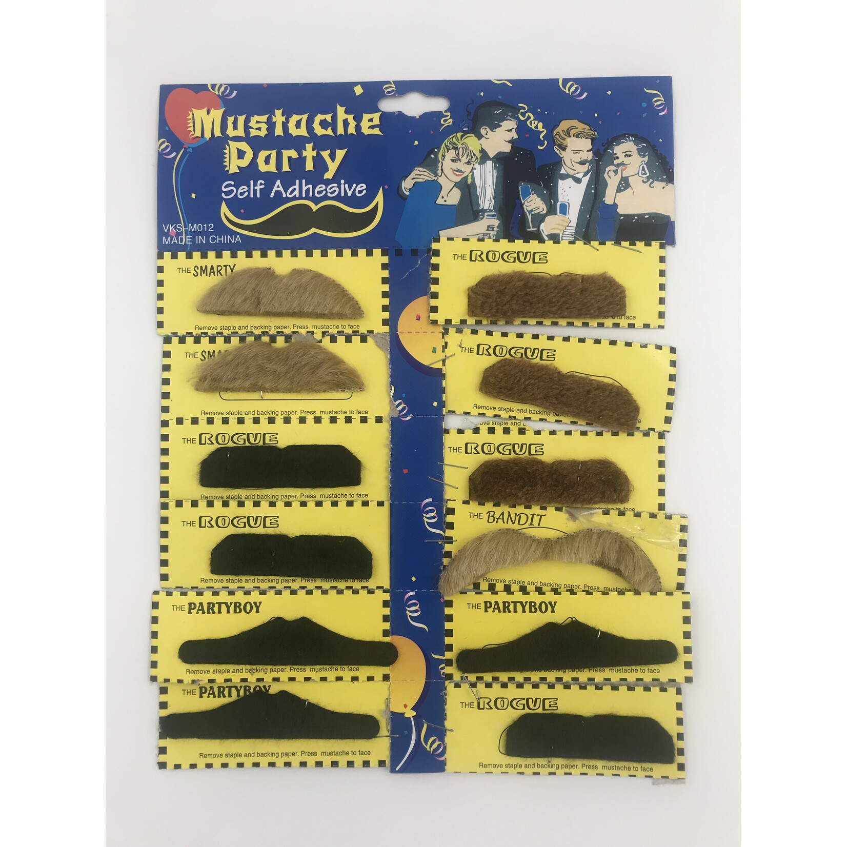 Mustaches (12 Pieces)