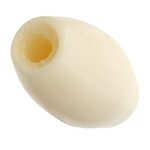 Hairbone Pipe  Worked on Bone  Ivory 0.5 Inches(12 pcs) Oval