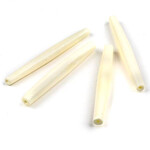 Hairbone Pipe  Worked on Bone  Ivory 2.5 Inches(10 pcs) Oval