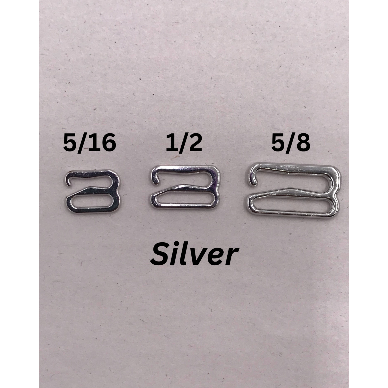 BRA OPEN HOOK (8MM) 5/16 INCH (100PCS/PACK) - SILVER