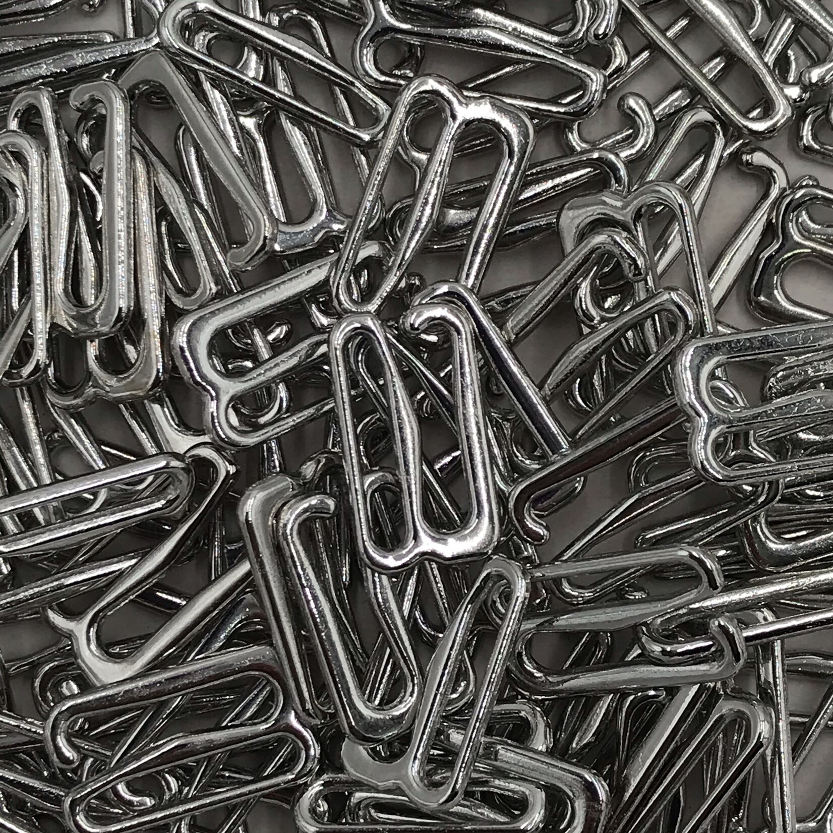 Bra Open Hook (16mm)  5/8Inch (50/Pk) - Silver