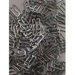 Bra Open Hook (12mm) 1/2 Inch (50pcs/pk) - Silver