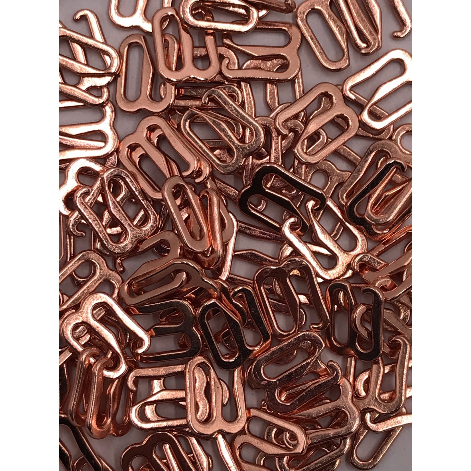 BRA OPEN HOOK (8MM) 5/16 INCH (100PCS/PACK) - ROSE GOLD