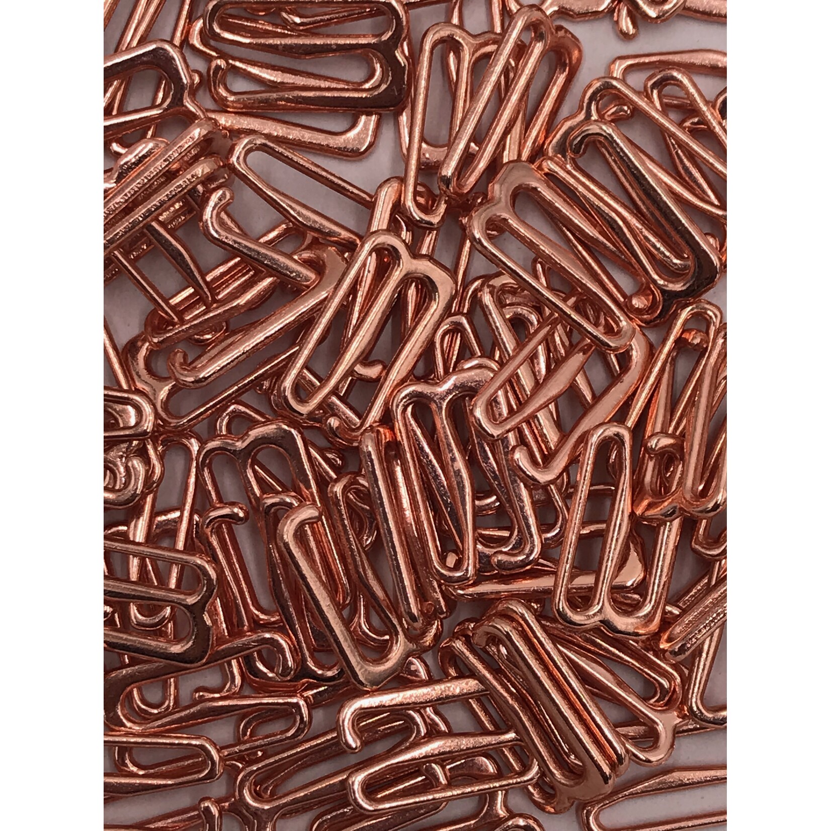 BRA OPEN HOOK (16MM) 5/8 INCH (50PCS/PACK) - ROSE GOLD