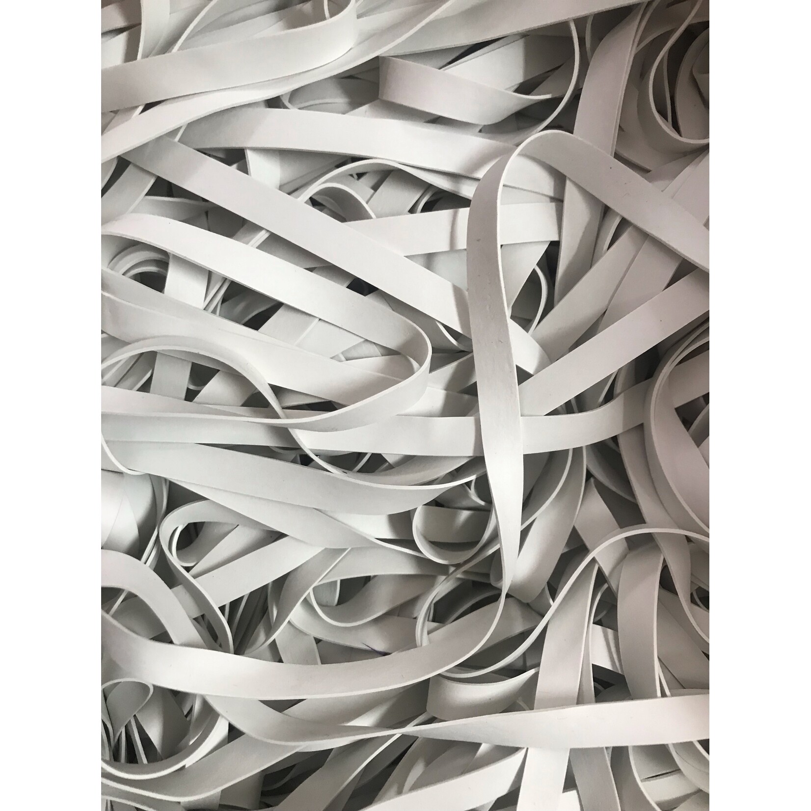RUBBER ELASTIC 1/8 INCH X 0.3MM X 5KG BOX - WHITE