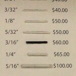 Fiberglass Rod 19 Feet White 1/4  inches