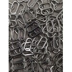 BRA SLIDER (8MM) 5/16 INCH (50PCS/PACK) - SILVER