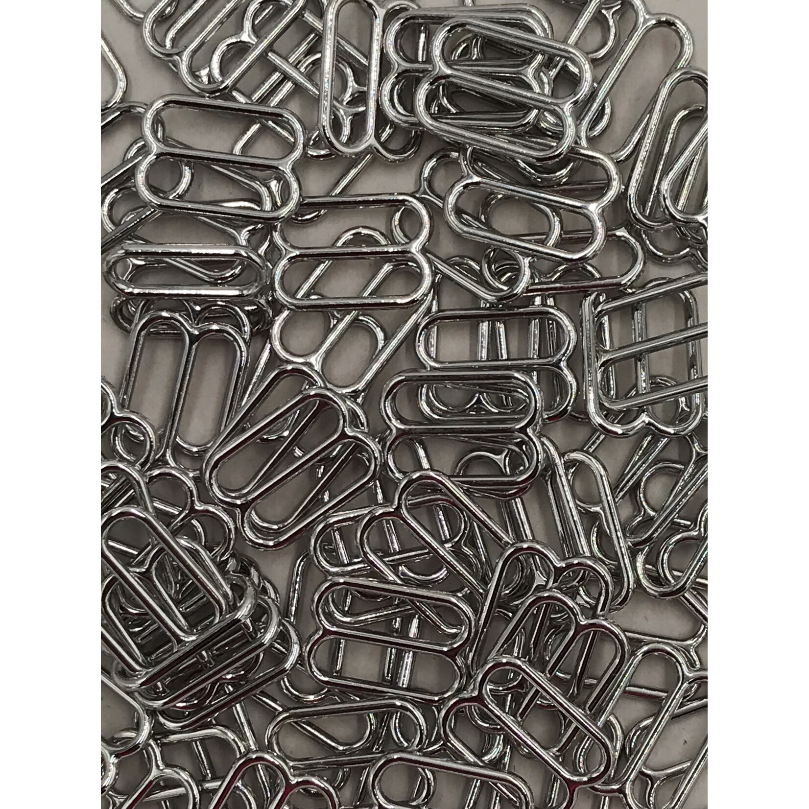 BRA SLIDER (12MM) 1/2 INCH (50PCS/PACK) - SILVER