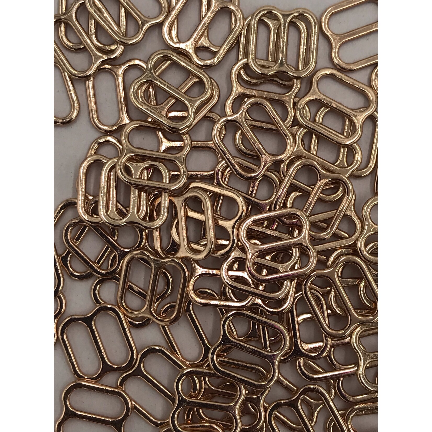 Bra Slider 5/16Inch (8mm) 100pcs/pk - Gold