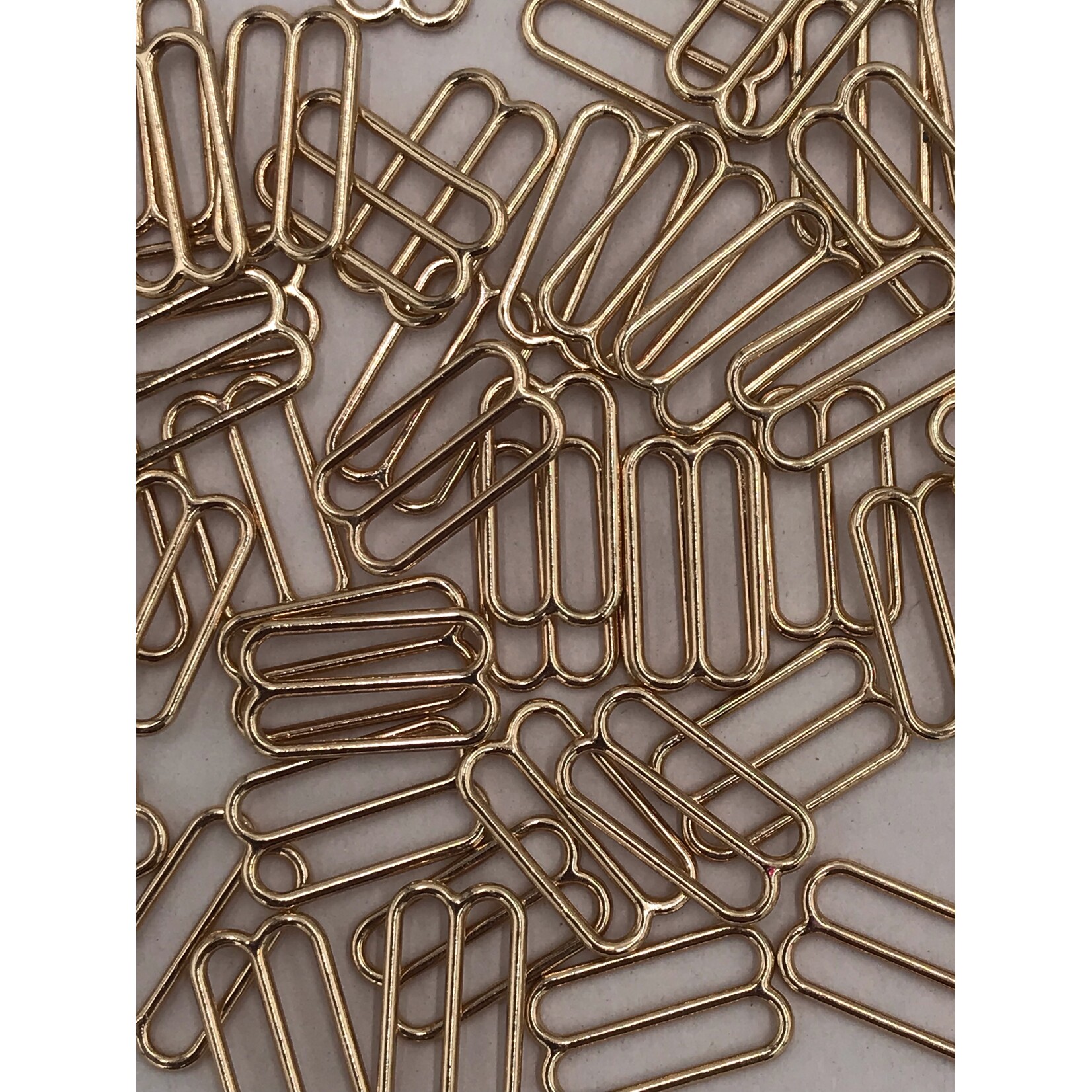 BRA SLIDER (16MM) 5/8 INCH (100PCS/PACK) - GOLD