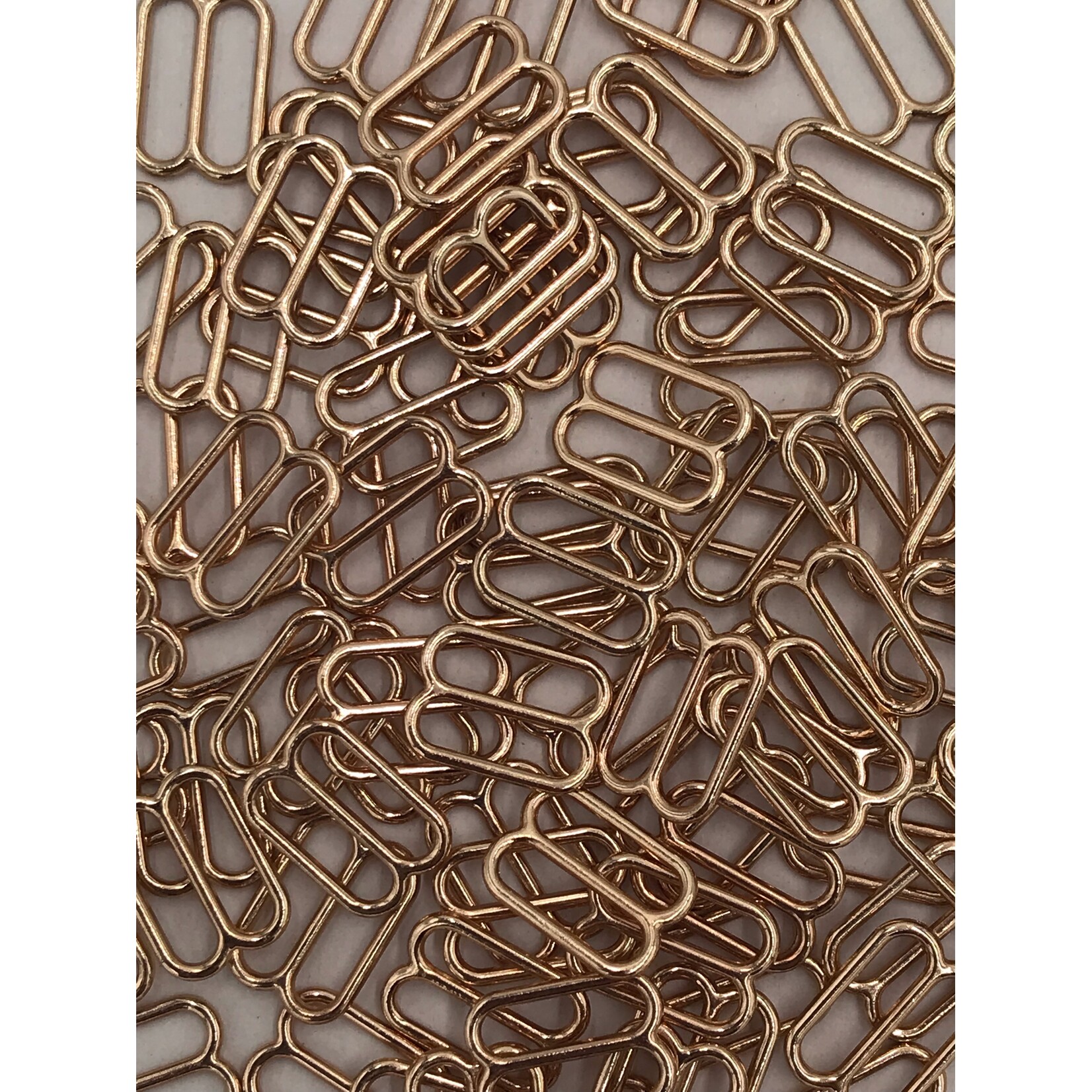 BRA SLIDER (12MM) 1/2 INCH (100PCS/PACK) - GOLD