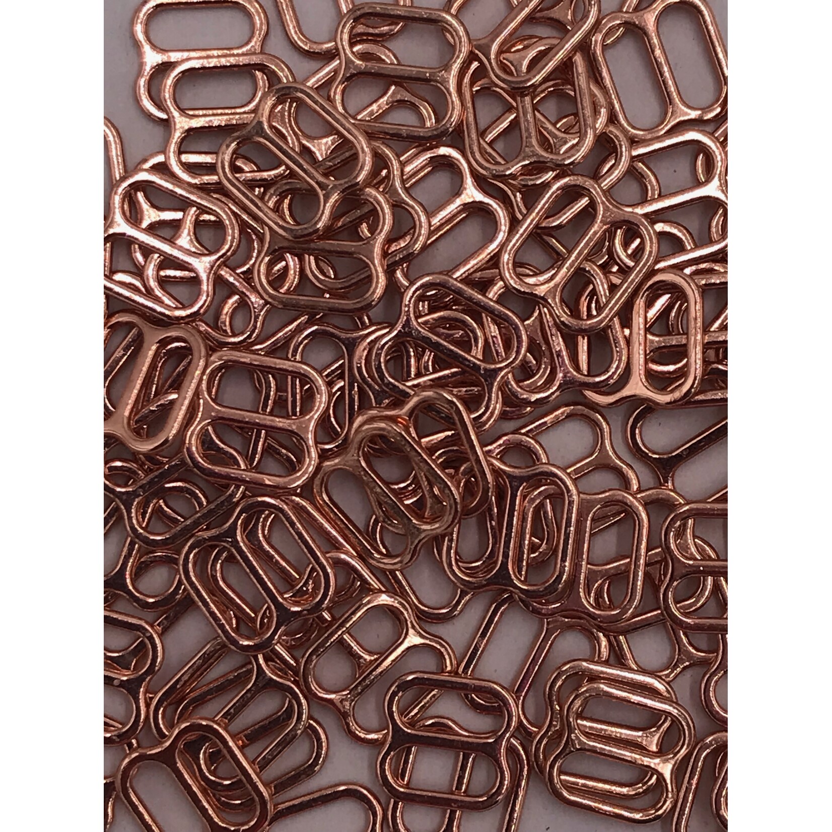 Bra Slider 5/16 Inch  (8mm) 50pcs/pk - Rose Gold