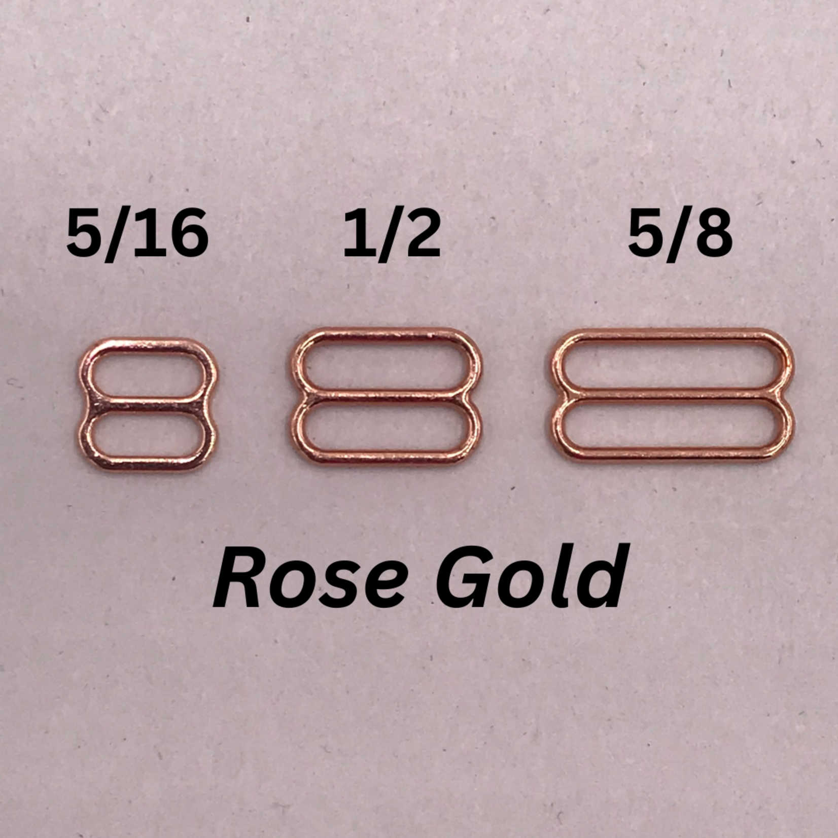 Bra Slider 5/16 Inch  (8mm) 50pcs/pk - Rose Gold