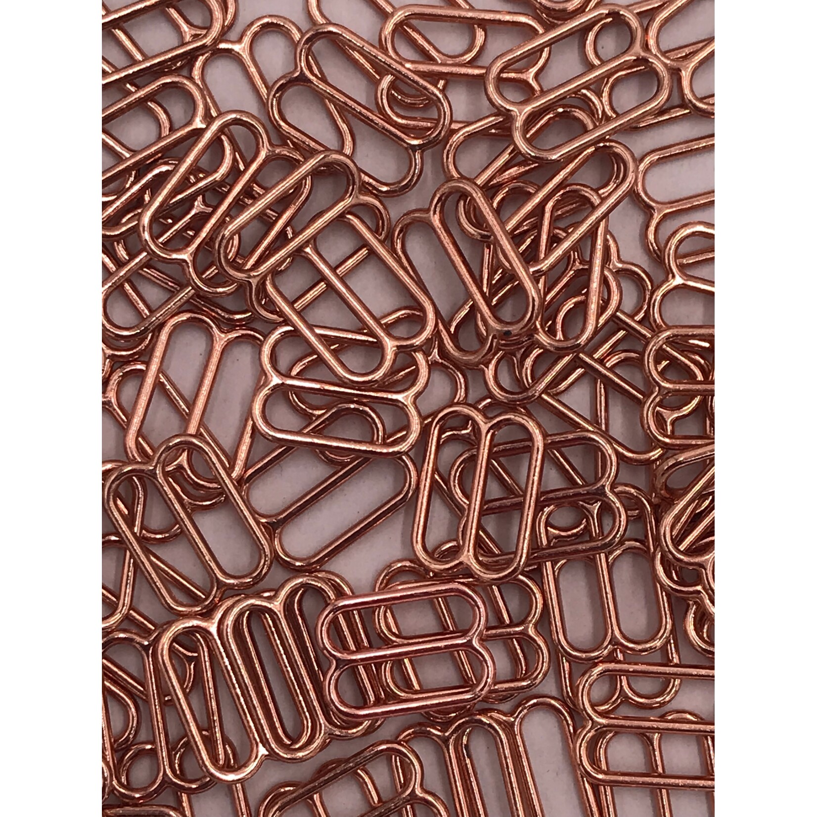 BRA SLIDER (12MM) 1/2 INCH (100PCS/PACK) - ROSE GOLD