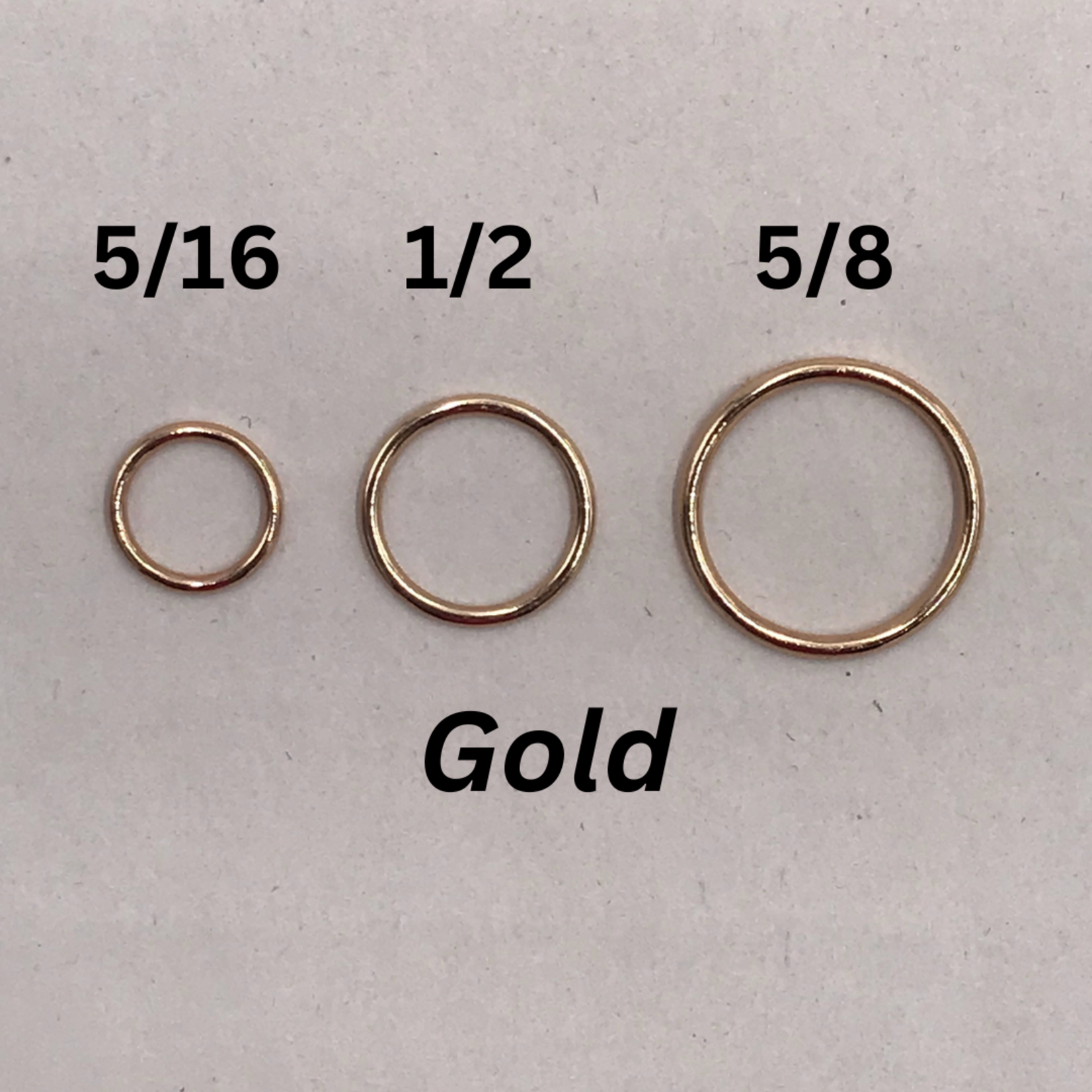 BRA O-RINGS (16MM) 5/8 INCH (1500PCS/PACK) - GOLD
