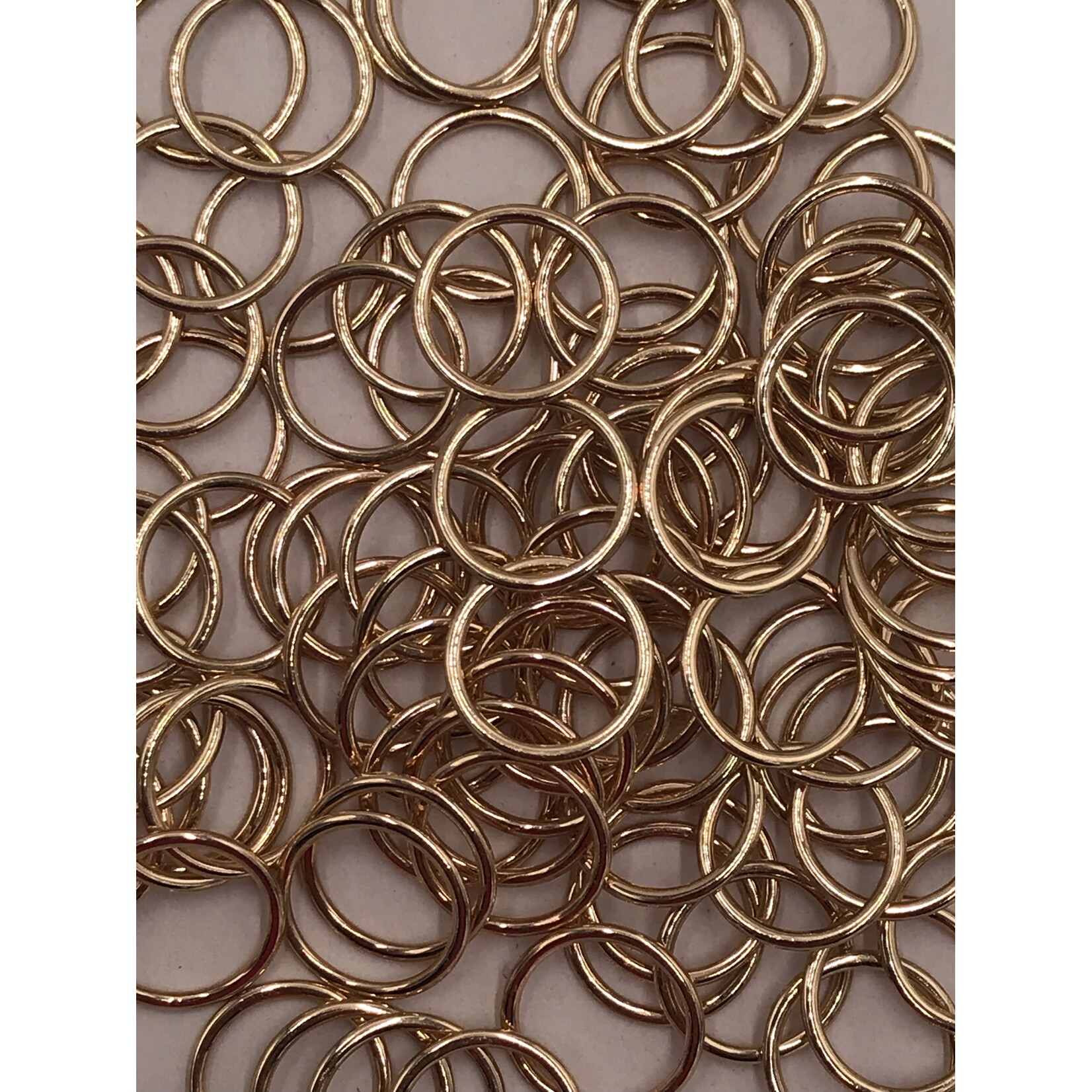 BRA O-RINGS (12MM) 1/2 INCH (100PCS/PACK) - GOLD