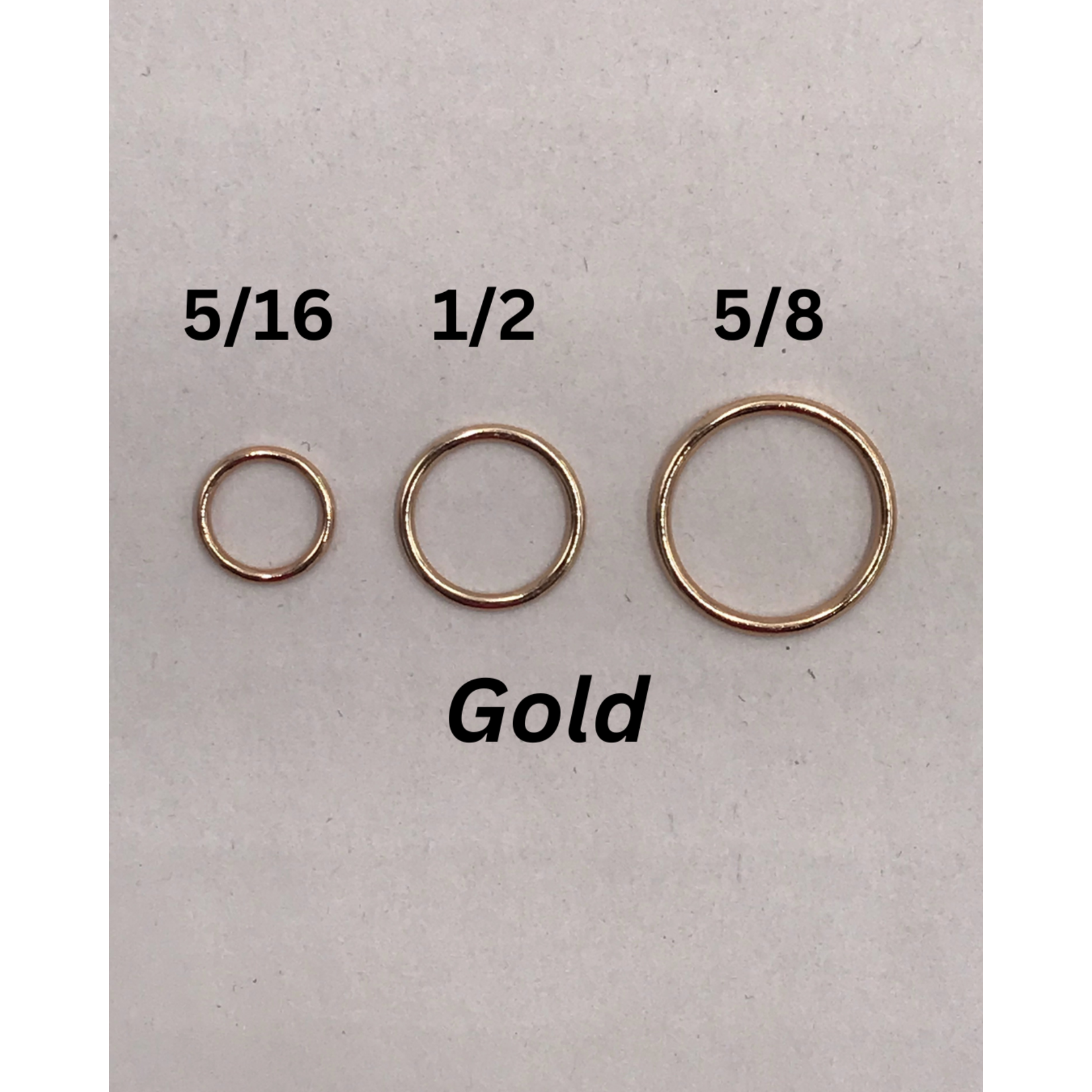 BRA O-RINGS (8MM) 5/16 INCH (50PCS/PACK) - GOLD