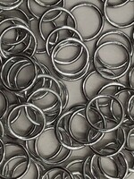 BRA O-RINGS (8MM) 5/16 INCH (100PCS/PACK) - SILVER