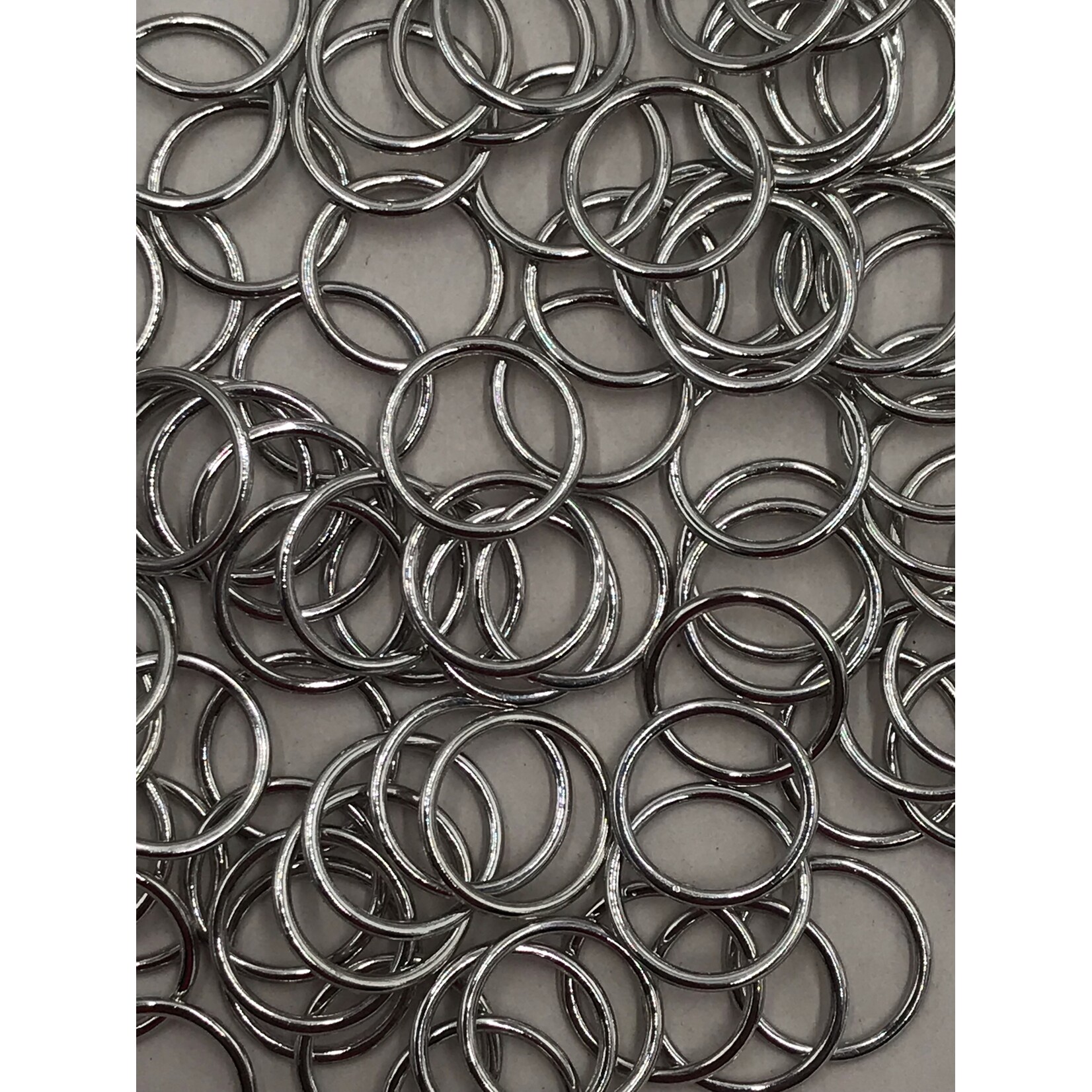 BRA O-RINGS (12MM) 1/2 INCH (100PCS/PACK) - SILVER