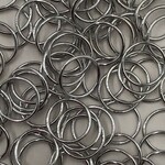 BRA O-RINGS (16MM) 5/8 INCH (100PCS/PACK) - SILVER