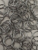 BRA O-RINGS (16MM) 5/8 INCH (100PCS/PACK) - SILVER