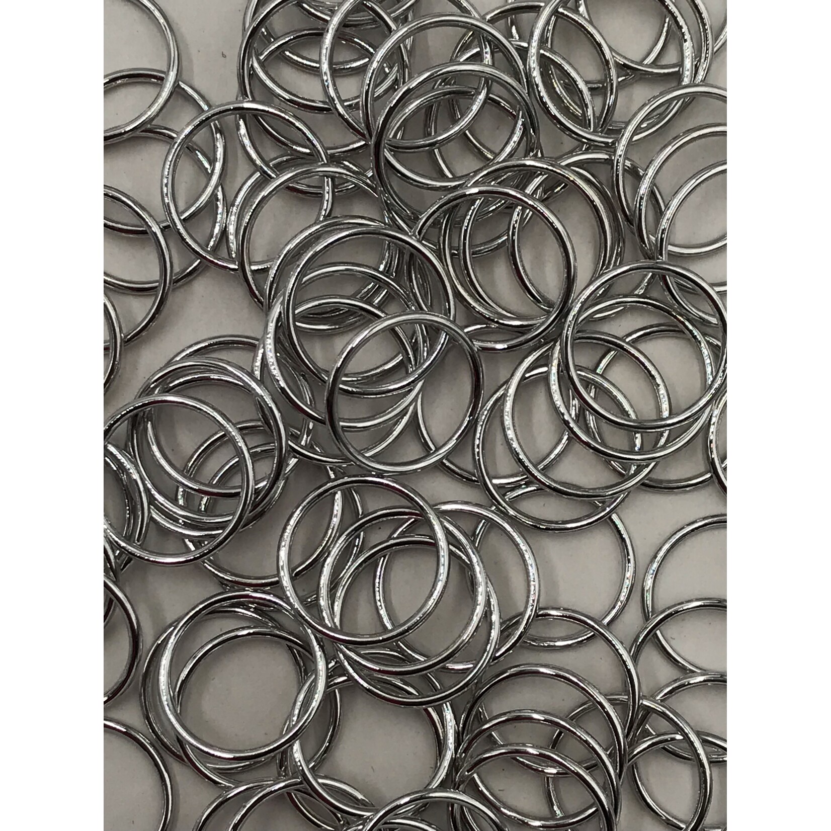 BRA O-RINGS (16MM) 5/8 INCH (50PCS/PACK) - SILVER
