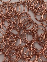 BRA O-RINGS (16MM) 5/8 INCH (1500PCS/PACK) - ROSE GOLD