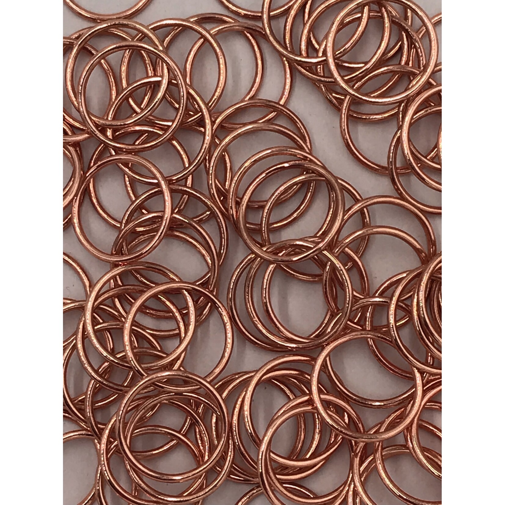 BRA O-RINGS (16MM) 5/8 INCH (50PCS/PACK) - ROSE GOLD
