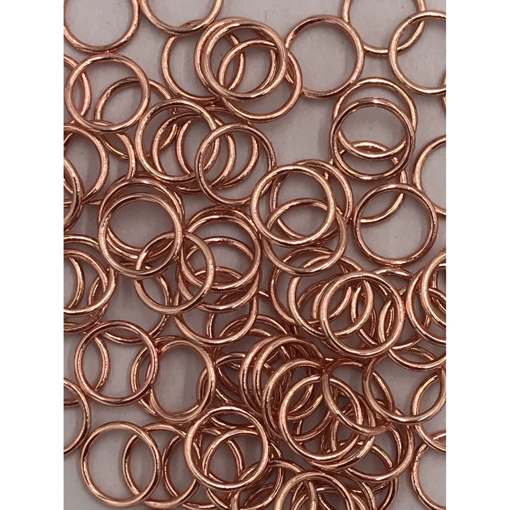 Bra O-Rings (8mm) 5/16 Inch (50pc/Pk) - Rose Gold