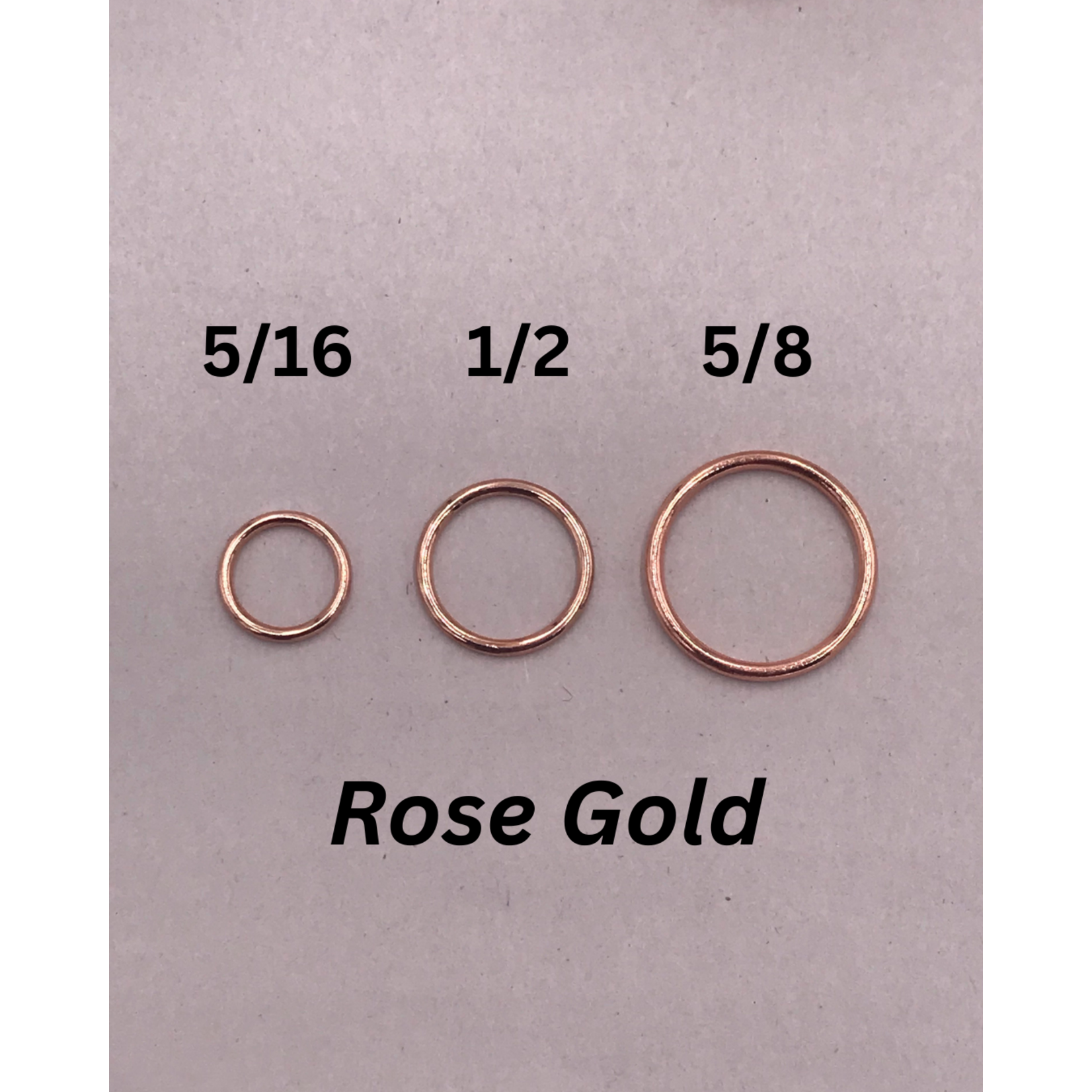 Bra O-Rings (8mm) 5/16 Inch (50pc/Pk) - Rose Gold
