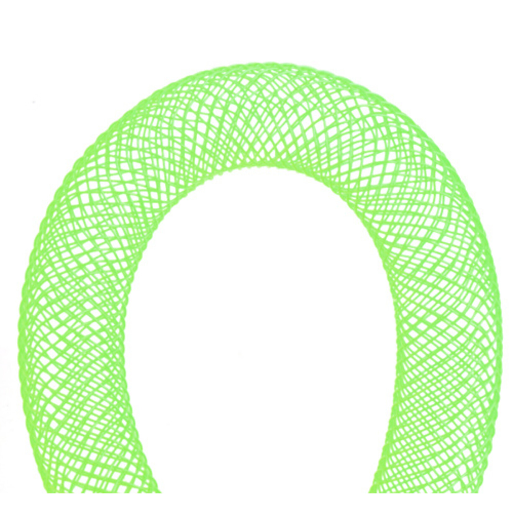 Nylon Mesh Tubing  LIME GREEN 9-10mm 30Meters