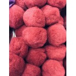Pom Pom Burgundy 1 1/2 (50 pieces)