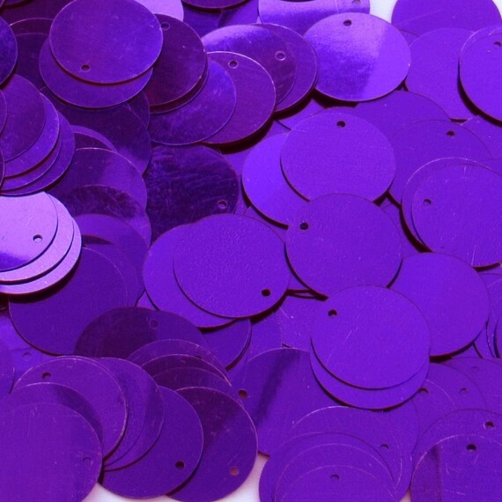 Plain Sequin Round 500 grams  Purple 20mm