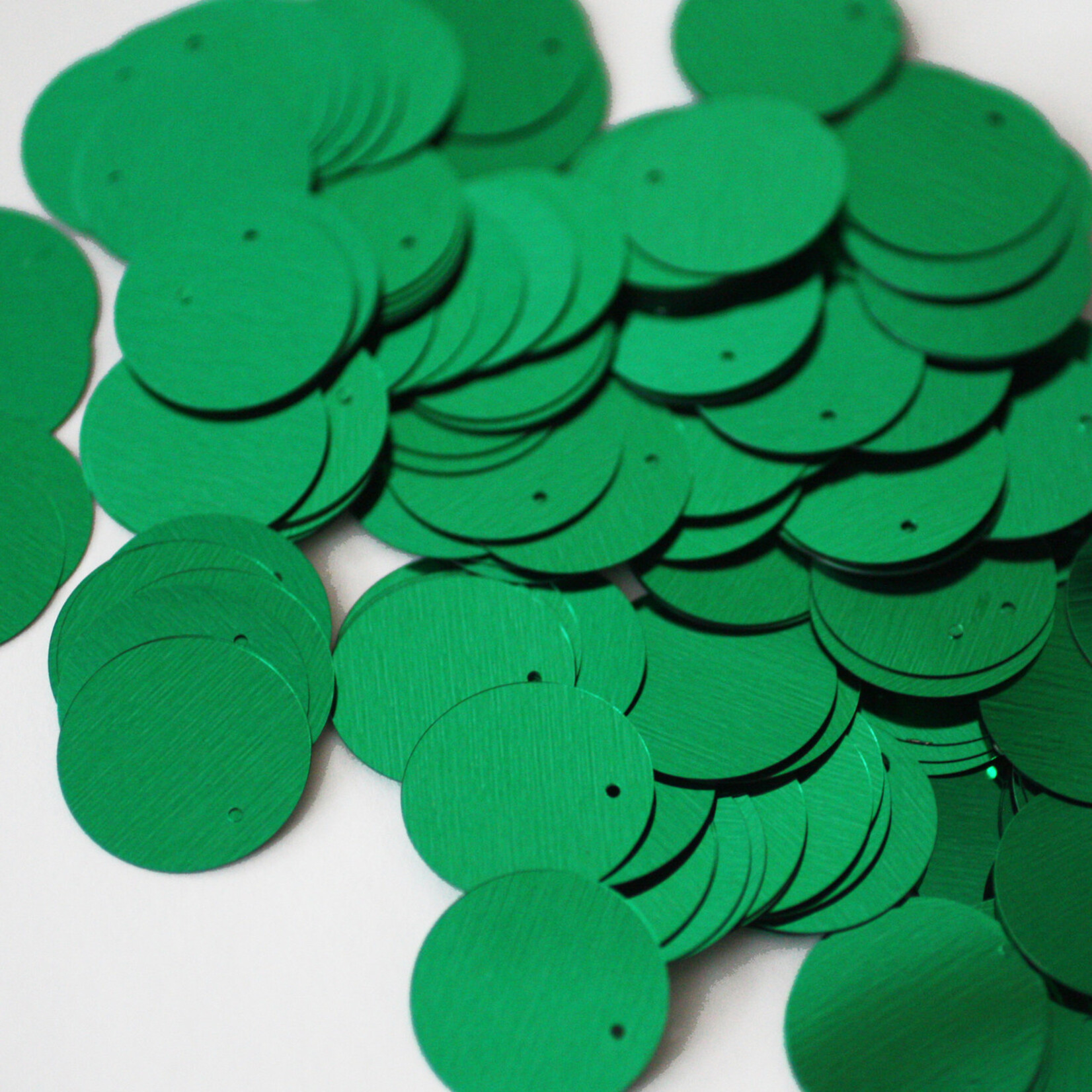 Plain Sequin Round 500 grams  Emerald Green 20mm