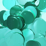 Plain Sequin Round 500 grams  Aqua 20mm