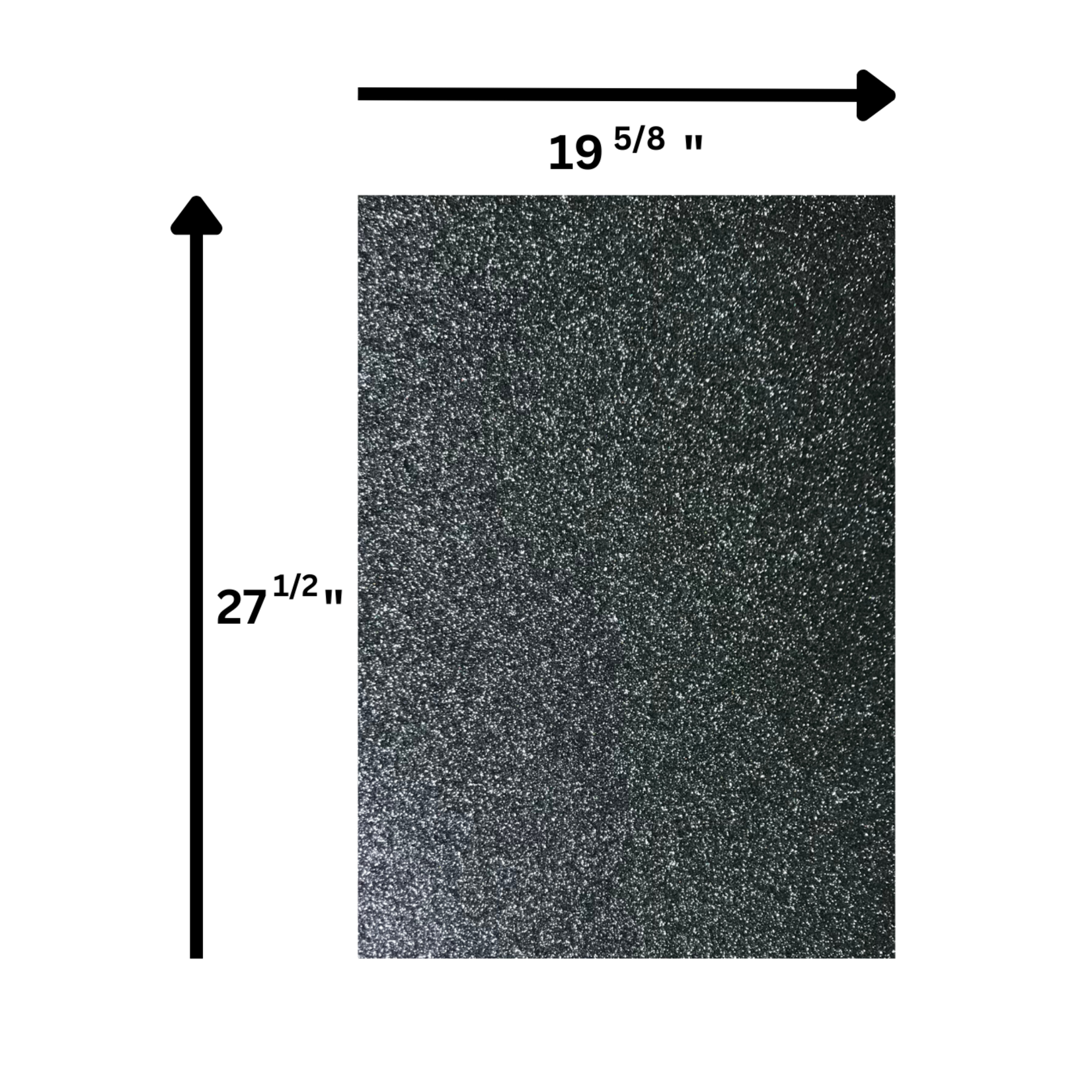 Glitter Card Stock 360 GSM 19 5/8 x 27 1/2 Inches Galaxy Grey