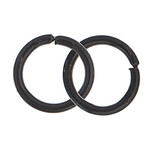 NEO Jump Rings - 6.5mm Black 23ga 100 grams (220 pieces)