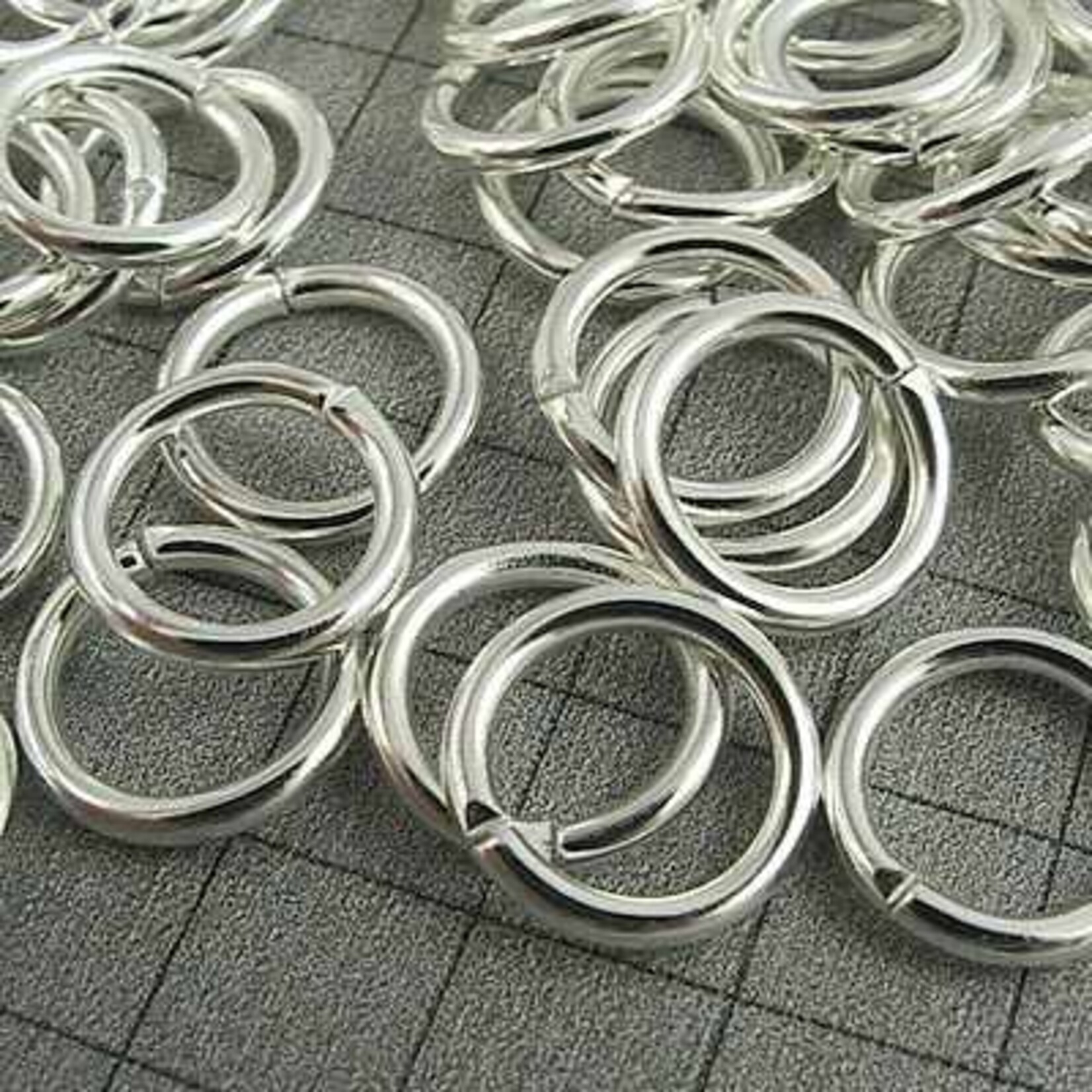 Jump Rings 9mm 16ga - Silver (500 Pieces)