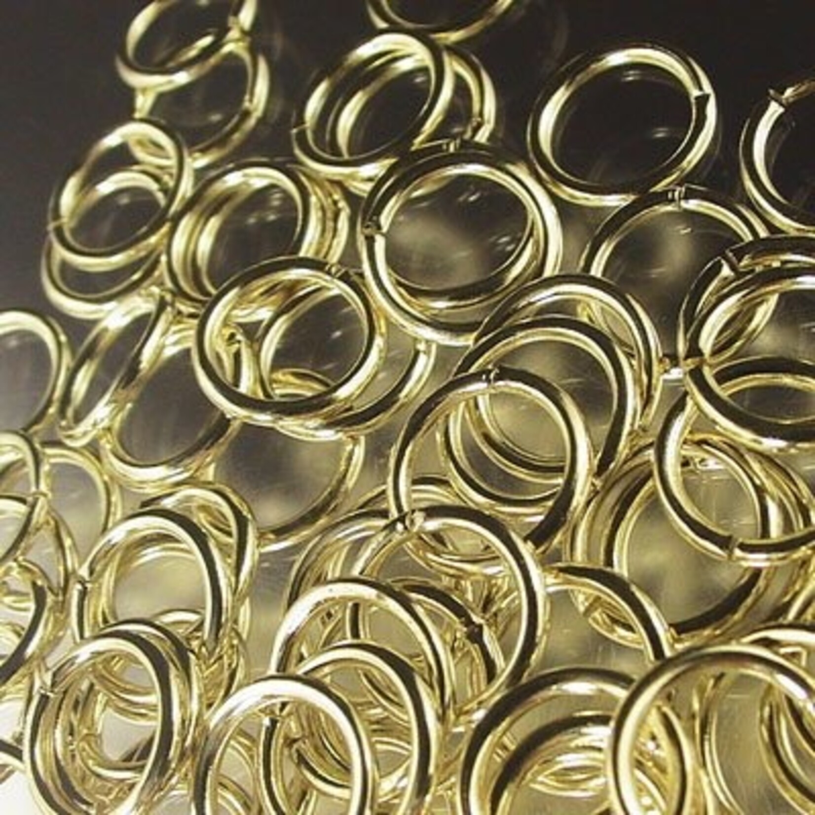 Jump Rings Brass 9mm 100 pcs