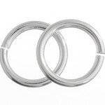 Jump Rings 9mm 16ga - Silver (12 Pieces)