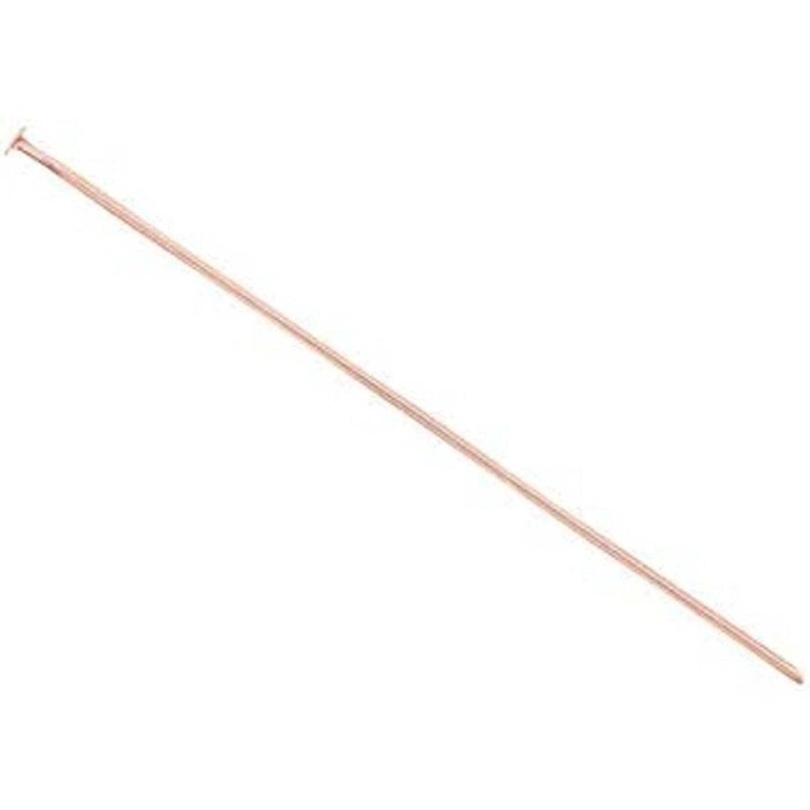 Head Pins (12 pcs) Antique Copper 2 Inches 21ga (.032)