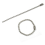 Key Ball Chain W/Clasp Nickel (5 Pieces) 10cm