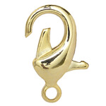 Lobster Clasp Hamilton Gold 12mm (6pcs)